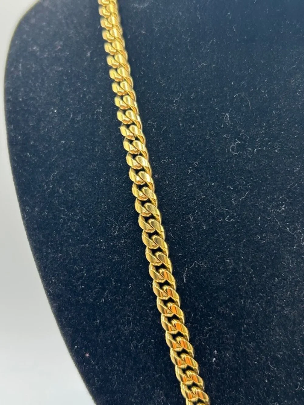 Real Gold Cuban Chain 6mm 26 Inch Plated Stainless Steel Waterproof Mens Solid